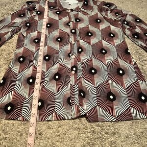 Geometric Patterned Blouse